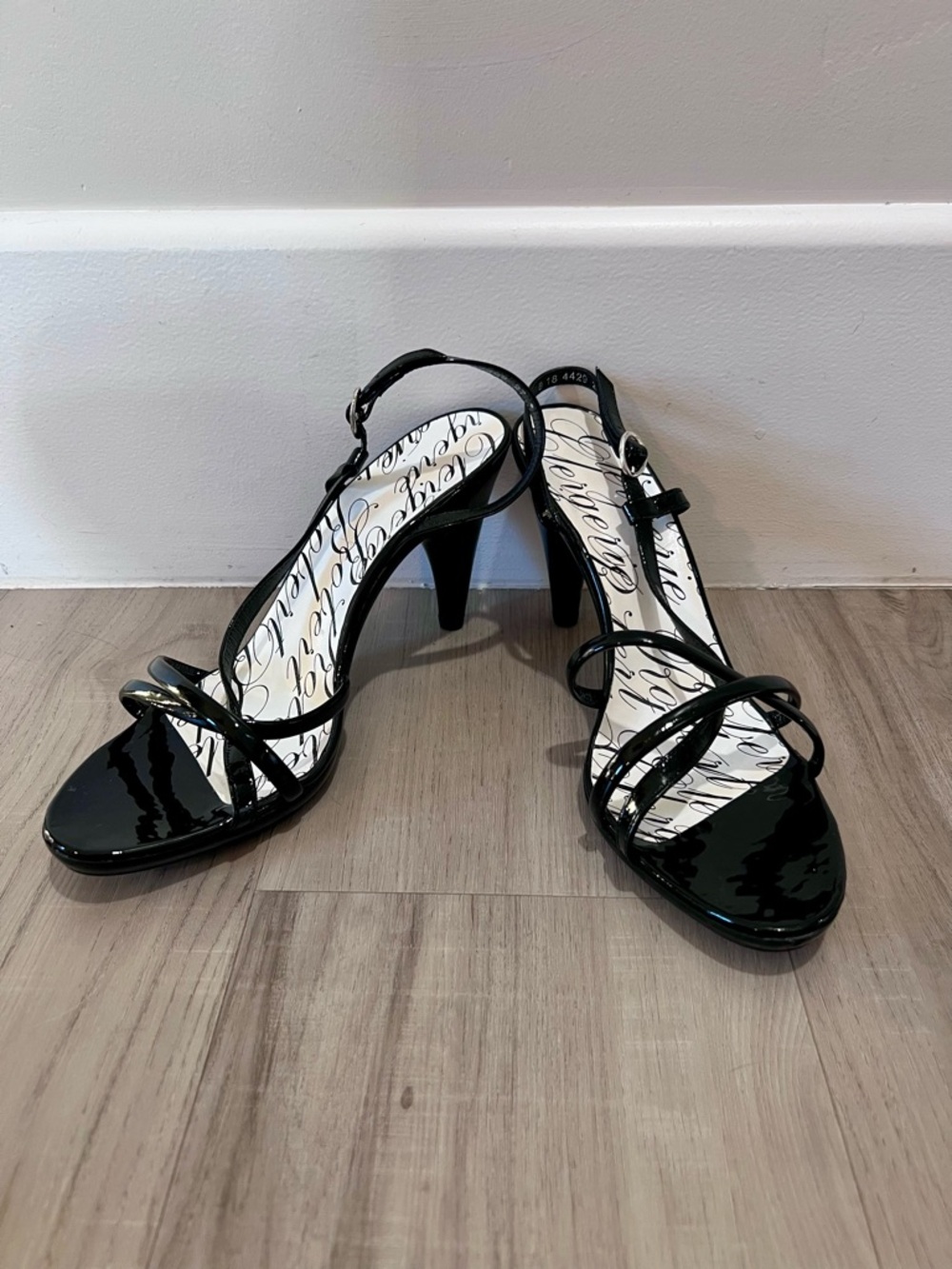 Robert Clergerie Black Patent Leather Slingback Heels semi-vintage Sz 11 NWB - Picture 13 of 14